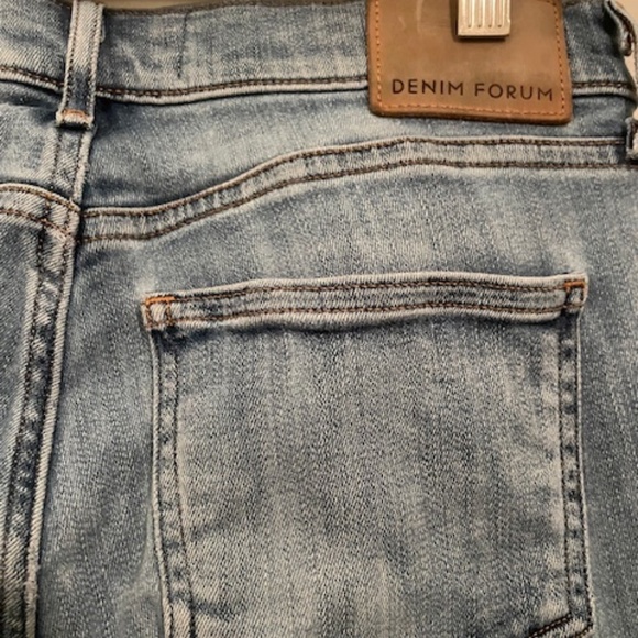 Denim Forum Mid Rise Skinny Crop Jeans - Picture 6 of 10